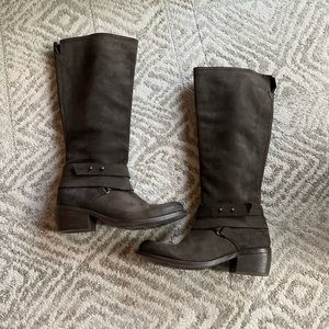 Bronx Speak Of It Leather Boots, Brown, Size 39